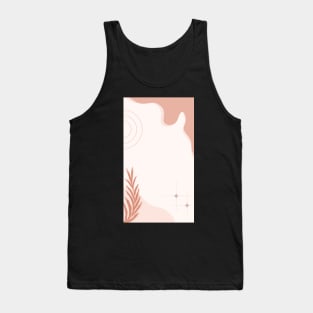 Elegance in Geometry: Aesthetic Abstract Watercolors Tank Top